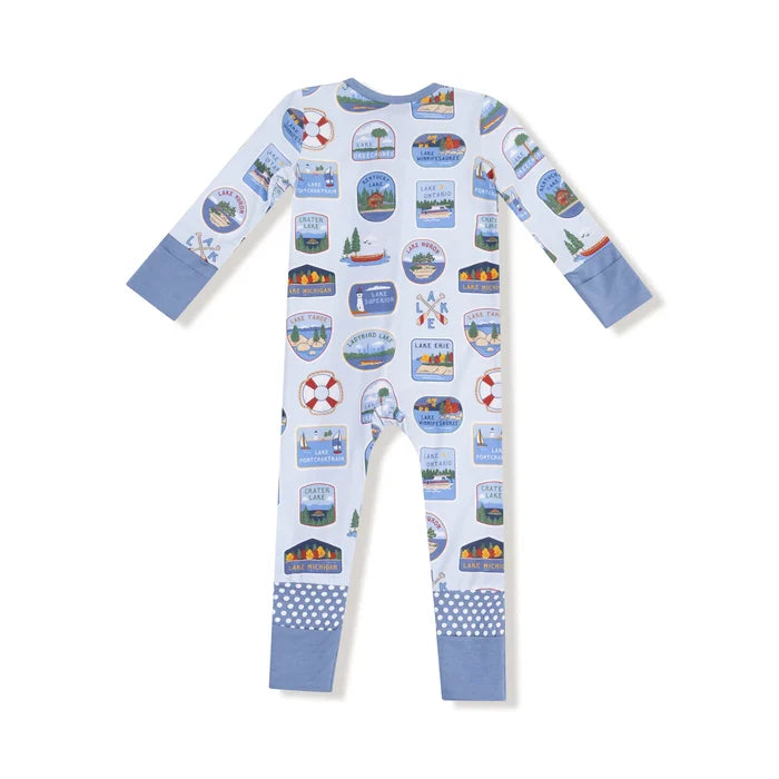 Lake Stickers | 2 Way Zipper Romper