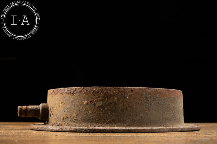 Late 1800s 8" Steam Pressure Gauge