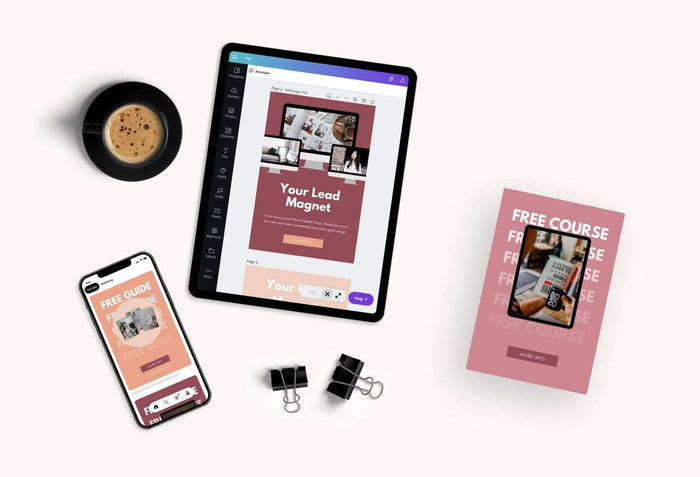 Ladystrategist Lead Magnets Promotion Pinterest Template instagram canva templates social media templates etsy free canva templates