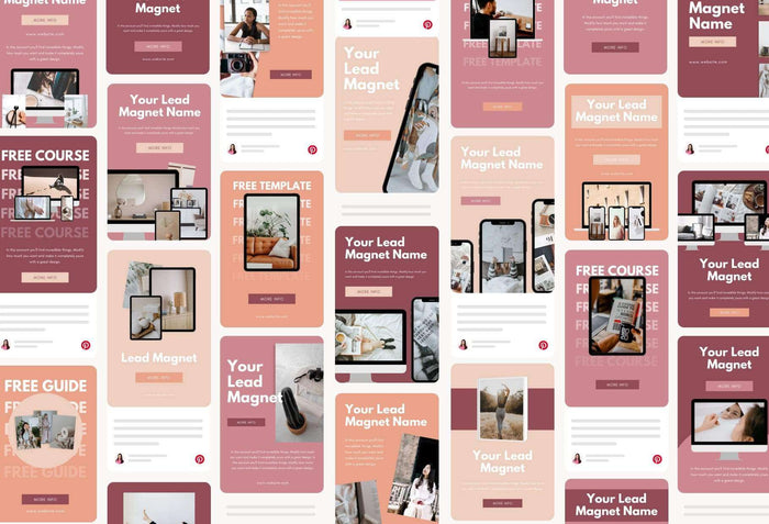 Ladystrategist Lead Magnets Promotion Pinterest Template instagram canva templates social media templates etsy free canva templates