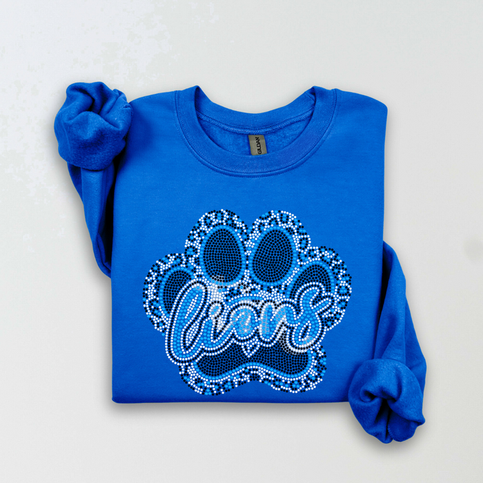 Lions Leopard Paw SPANGLE TRANSFER