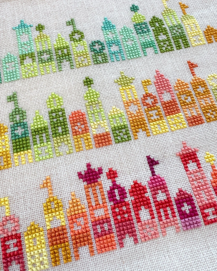 Local Conditions Temperature Cross Stitch Pattern-Stitched Modern