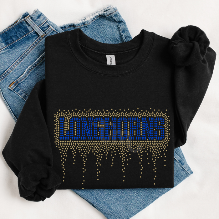 Longhorns Athletic Drip RHINESTONE TRANSFER