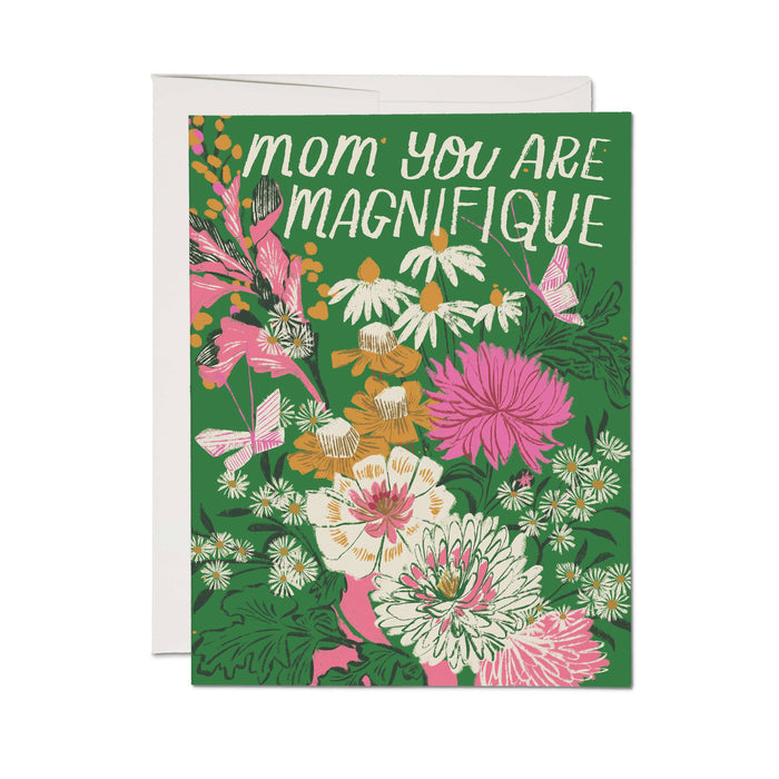 Magnifique Mom greeting card