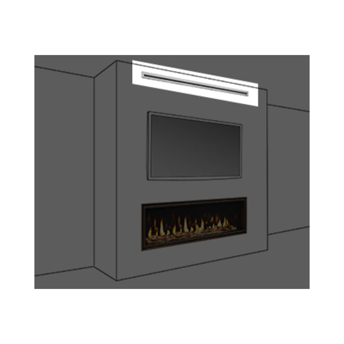 Majestic Passive Heat Vent Front Discharge Trim Kit for Vented Gas Fireplace - side view