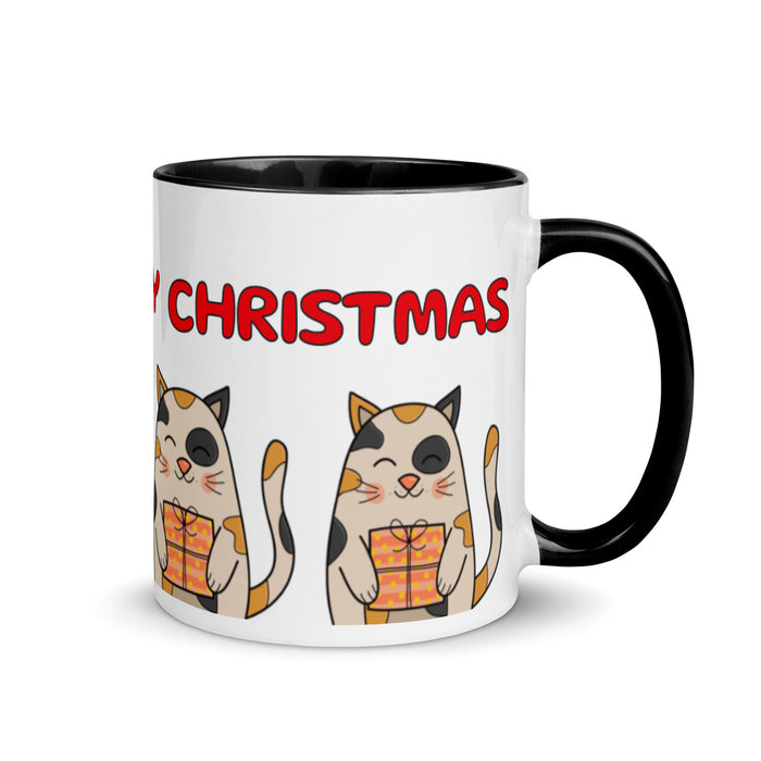 Meowy Meowy Christmas Mug with Color Inside - Bloom Seventy Seven