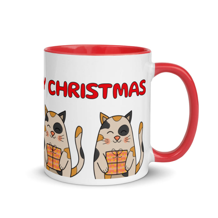 Meowy Meowy Christmas Mug with Color Inside - Bloom Seventy Seven