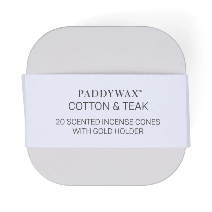 Metal Incense Tin - Cotton & Teak
