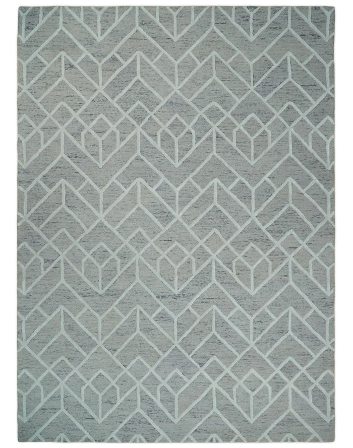 5x8 and 8x11 Wool Area Rug | Handmade Area rug made with fine wool | TRD6373C - The Rug Decor