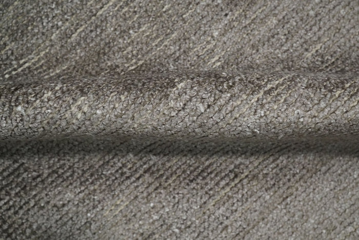 Solid 2x3 Brown Hand Knotted Entryway Silk Area Rug | TRD29784 - The Rug Decor