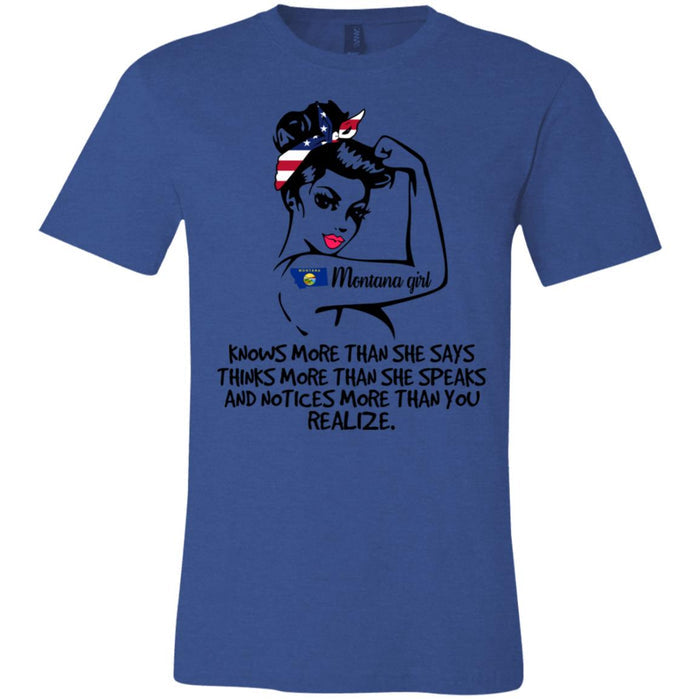 Montana Girl Knows More Than She Says Hoodie - Hoodie Teezalo