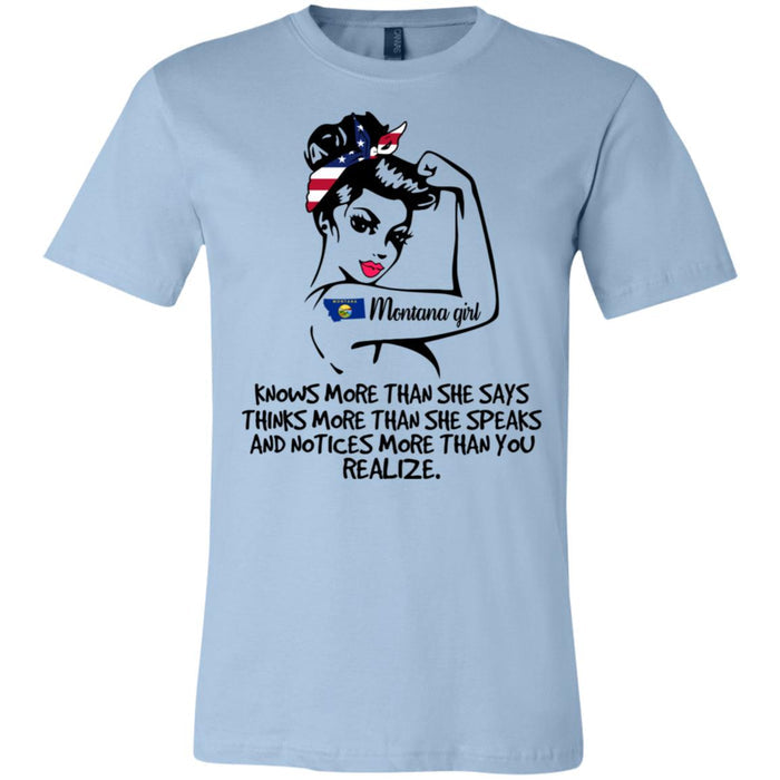 Montana Girl Knows More Than She Says Hoodie - Hoodie Teezalo