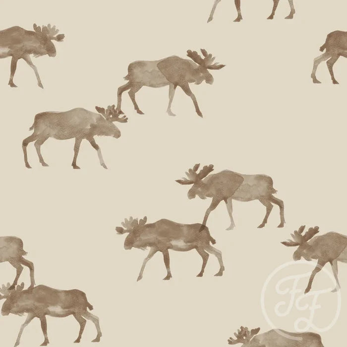 Moose - Taupe - Cotton Jersey Knit