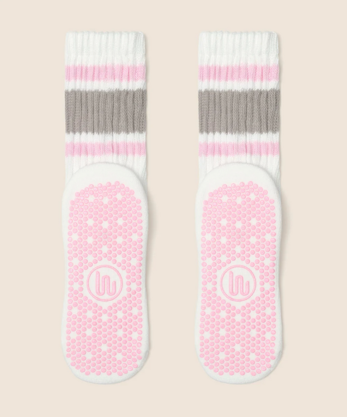 MoveActive Grip Socks - 80s Stripe