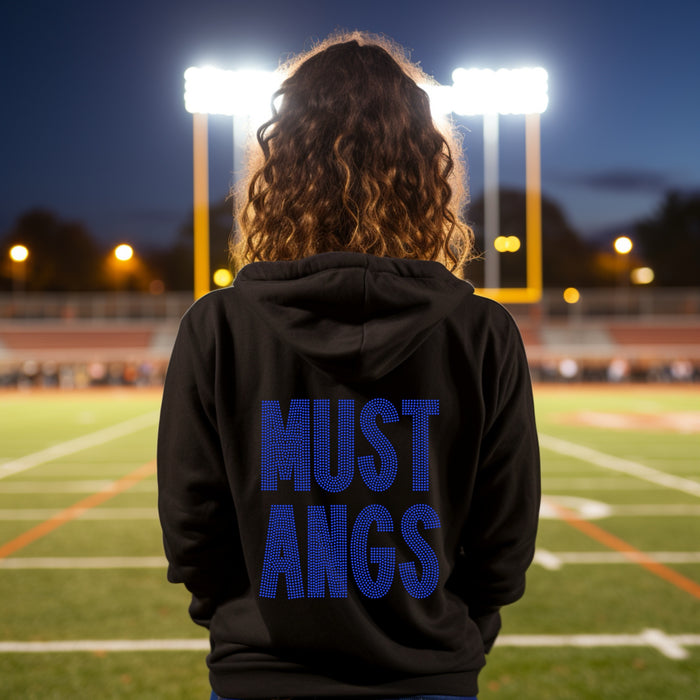Mustangs Font Mascot SPANGLE TRANSFER