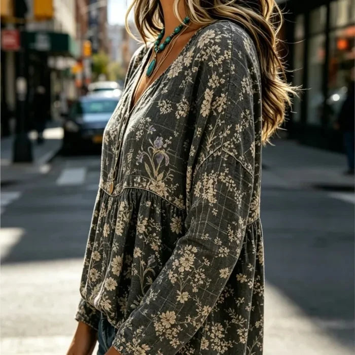 Odile™ Casual Button-Up Blouse