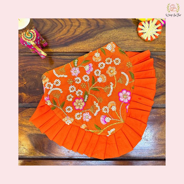 Orange Floral Dog Bandana
