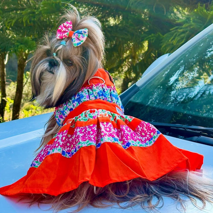 Orange Flower Frock
