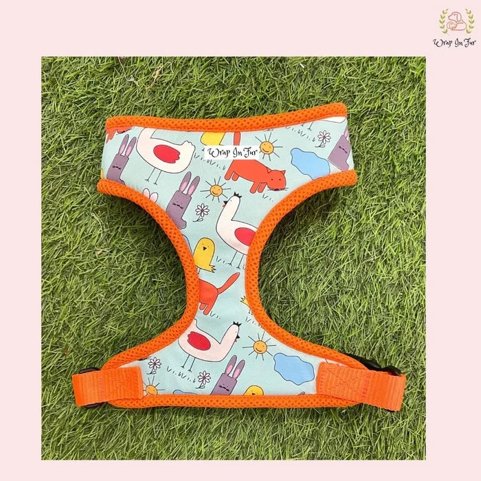 orange dog harness
