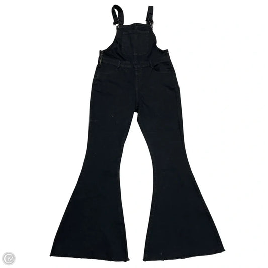 Overalls By Pink Lily In Black Denim, Size: L
