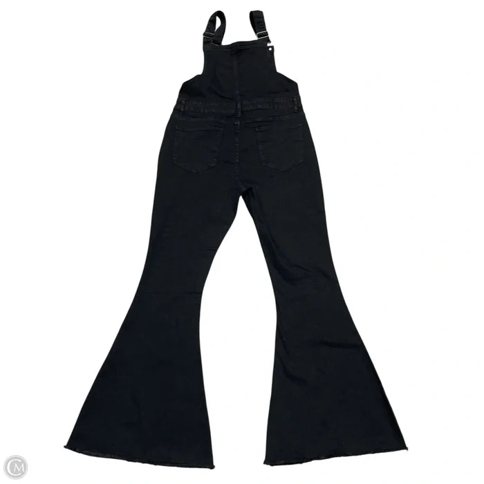 Overalls By Pink Lily In Black Denim, Size: L
