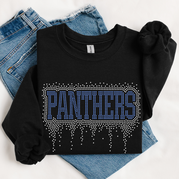 Panthers Athletic Drip RHINESTONE TRANSFER