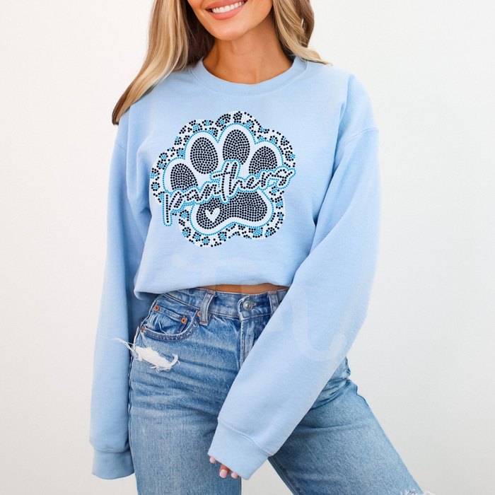Panthers Leopard Paw SPANGLE TRANSFER