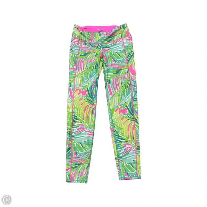Pants Designer By Lilly Pulitzer In Green & Pink, Size: S