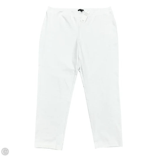 Pants Lounge By Eileen Fisher In White, Size: 1x