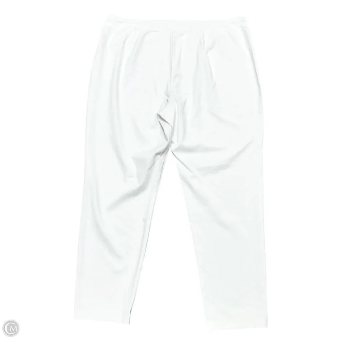 Pants Lounge By Eileen Fisher In White, Size: 1x