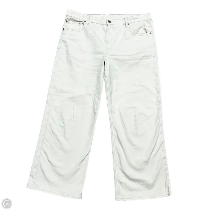 Pants Wide Leg By American Eagle In Cream, Size: 16