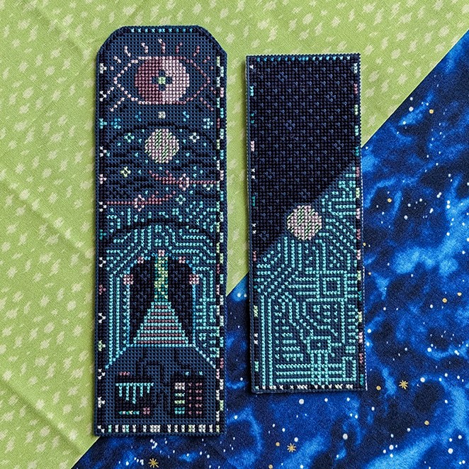 Passages Cross Stitch Bookmark Pattern-Stitched Modern