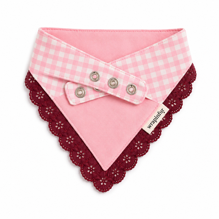 Personalised Gingham Dog Bandana