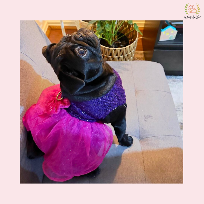 Pink Bling Wedding Frock – Luxury Dog Bride Dress Outfit