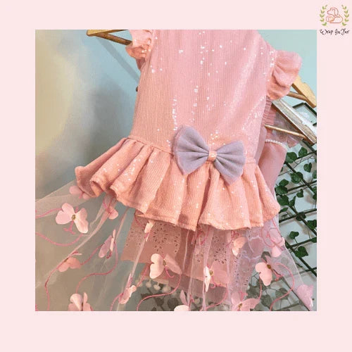 Pink Fairy Dog Wedding Dress – Princess Bridal Gown for Pets