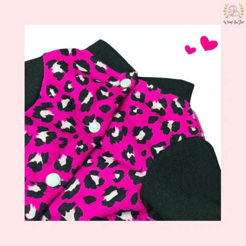 Pink Leo Dog Jumpsuit – Soft, Stylish & Warm