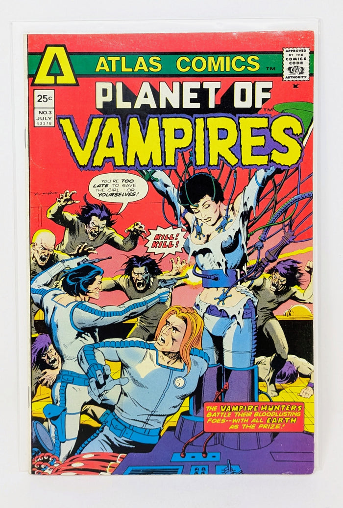 Planet of Vampires # 3 VF 1975 Atlas Comics Bronze Age Horror Neal Adams Bondage