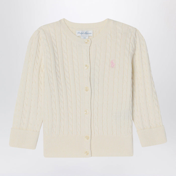 Shirts & Tops Polo Ralph Lauren - White cable knit cotton cardigan Brand