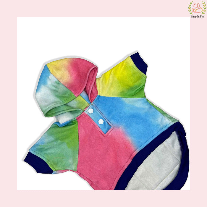 Prism Glow Dog Hoodie – Soft & Colorful Wear