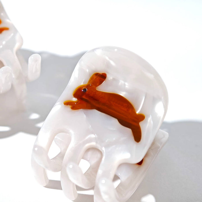 Rabbit Mini Claw - White