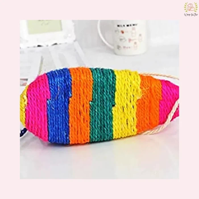 Rainbow Sisal Mouse Cat Toy