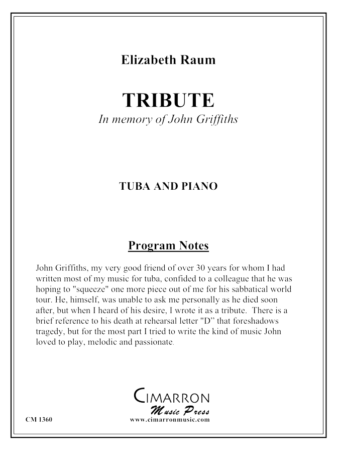 Raum - Tribute - Tuba and Piano