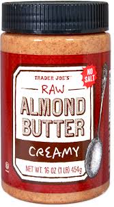 RAW ALMOND BUTTER CREAMY NO SALT 16 OZ #ROCK VALUE-ORDER BY  TUESDAY EVENING OCT 27 ARRIVING NOV 04    FOR DELIVERY#