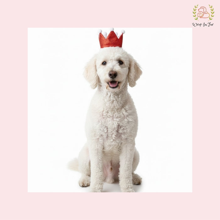 Red Birthday Crown for Dogs – Party Hat & Celebration Accessory
