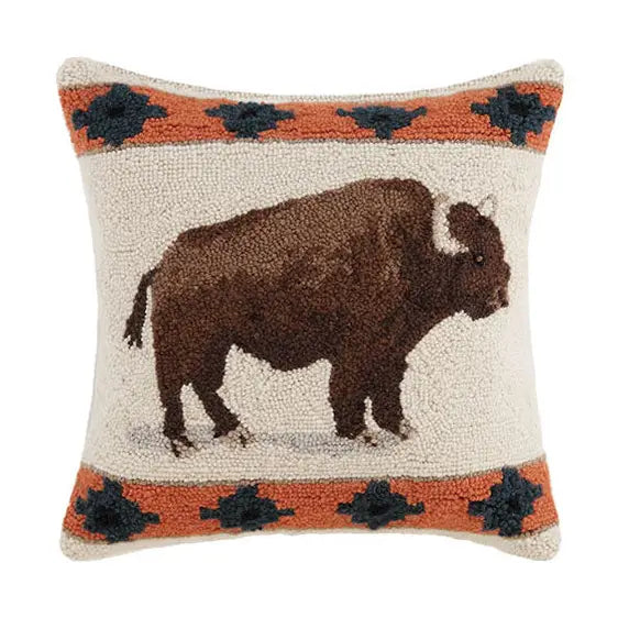 Roaming Buffalo Hook Pillow
