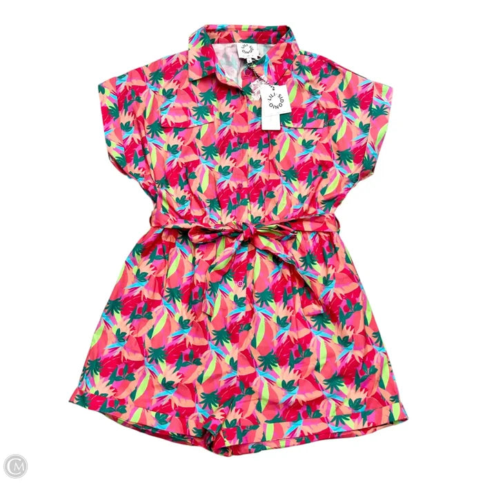 Romper By Lili Sidonio In Orange & Pink, Size: L