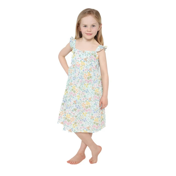 Samantha Floral | Paperbag Ruffle Dress
