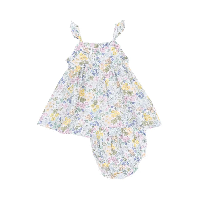 Samantha Floral | Paperbag Ruffle Dress