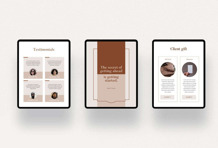 Ladystrategist Sand Client Goodbye Packet instagram canva templates social media templates etsy free canva templates