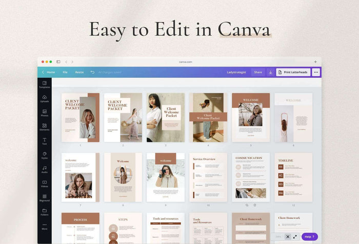 Ladystrategist Sand Service Providers Bundle instagram canva templates social media templates etsy free canva templates